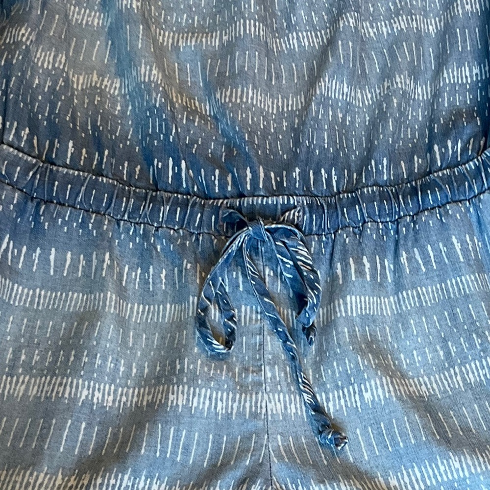 Cloth & Stone Anthropologie Off The Shoulder Denim Chambray Romper Women… - Picture 12 of 15